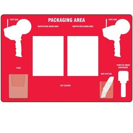 Accuform PACKAGING AREA STOREBOARDS  LARGE PSB720RDWT PSB720RDWT
